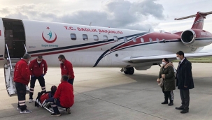 60 yıl sonra başkent Amsterdam Schiphol havalimanına Türk bayraklı ambulans uçak