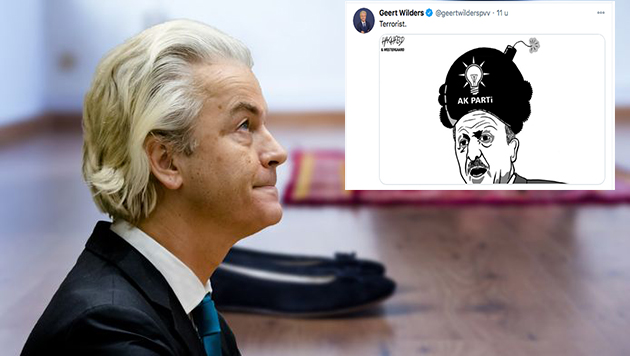Fitneci Geert Wilders'ten skandal paylaşım! 