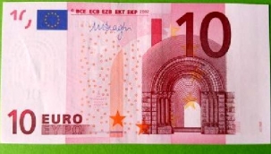 Hollanda'da hatalı basılan 10 euro için alıcı arıyor