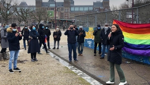 Başkent Amsterdam'da ki Boğaziçi eylemine katılım az oldu