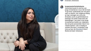 Hollanda'da İslam'a sırt çeviren Türk kızı Lale Gül'e Amsterdam Balediye Başkanından destek geldi