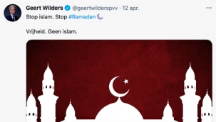 Hollanda'da aşırı sağcı Geert Wilders, yayımladığı 'Ramazan Ayı' videosu ile İslam'ı hedef aldı