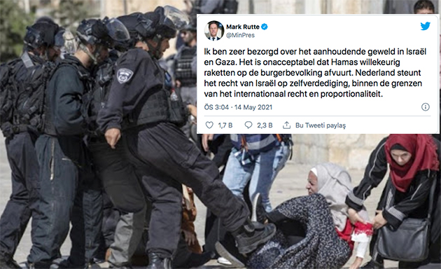 Hollanda Başbakanı Mark Rutte'den İsrail zulmüne destek mesajı