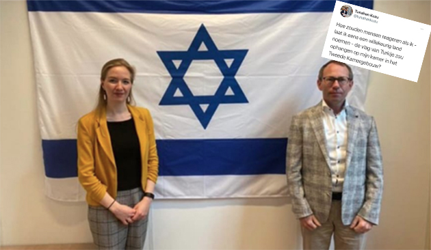 Hollanda'da belediye sarayında Filistin bayrağı yasak, Temsilciler Meclisi'nde ise İsrail bayrağı serbest