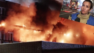 Hollanda'nın Lahey kentinde korkutan yangın