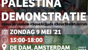 İsrail zulmü, başkent Amsterdam'da bugün düzenlecek olan gösteriyle protesto edilecek