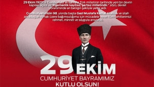 29 Ekim Cumhuriyet Bayramı'mız kutlu olsun!