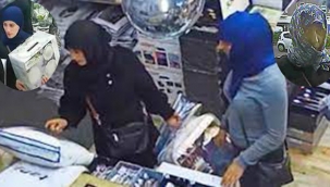 Lahey'de çaldıkları banka kartıyla 6 bin euro alış veriş yapan iki kadının görüntüleri yayınlandı