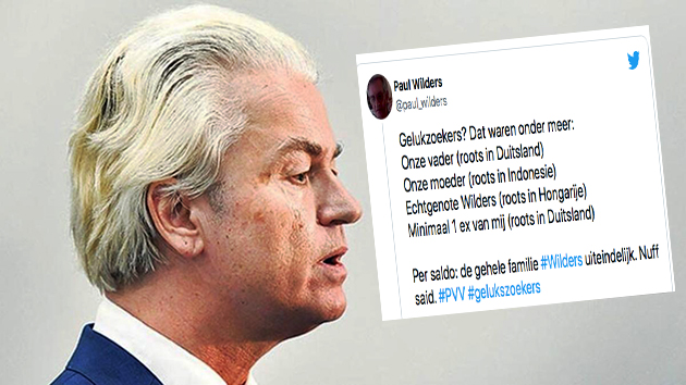 Hollanda'da aşırı sağcı Wilders'in ırkçı paylaşımına abisinden tokat gibi cevap