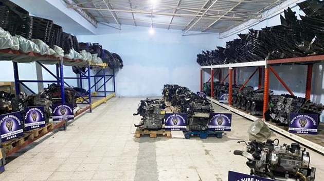 Hollanda'dan çalınan lüks otomobillere ait motorlar Adana'da ortaya çıktı