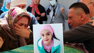 6 yaşındaki Ece Melisa, gözyaşları arasında memeleketi Manisa'da toprağa verildi