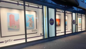 Getir'in Rotterdam'daki şubesi sanat eserine dönüştürüldü