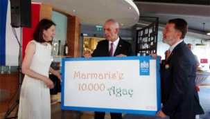 Hollanda'dan Marmaris'e 10 bin ağaç