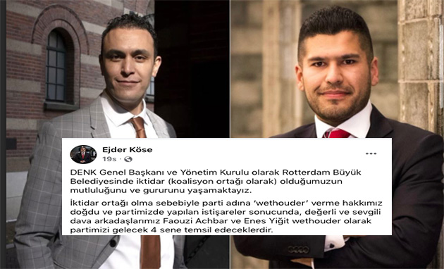 Hollanda'da DENK Partisi, bir ilke daha imza attı