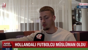 22 yaşındaki Hollandalı futbolcunun Müslüman olma hikayesi gözleri yaşarttı. Kur'an-ı Kerim tilaveti ise 'helal olsun' dedirtti
