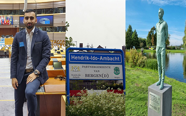 Başarılı Türk genci Alihan Uzun'un heykeli Hollanda'da dikildi