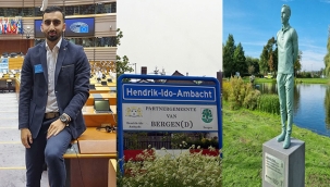 Başarılı Türk genci Alihan Uzun'un heykeli Hollanda'da dikildi