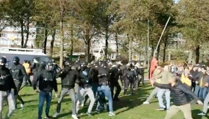 Hollanda'da PKK yandaşları polise saldırdı