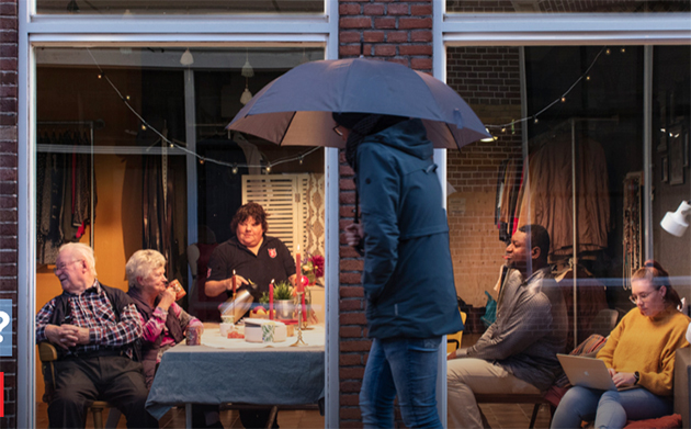 Hollanda'da yardım kuruluşu Het Leger des Heils, soğuktan korunmak isteyenler için 'sıcak oda' projesini başlattı