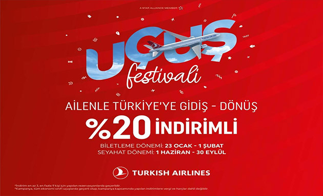 Türk Hava Yolları'ndan Avrupalı Türklere ucuz bilet 