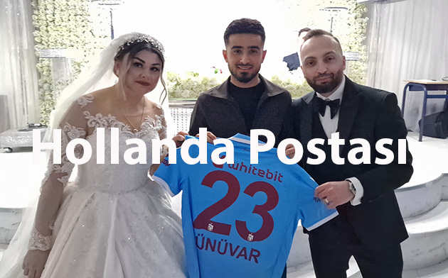 Hollanda'daki düğüne katılan Naci Ünüvar, Trabzonspor formasını düğün hediyesi olarak verdi