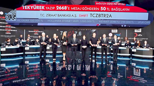 Hollanda Diyanet Vakfı'ndan 'Türkiye Tek Yürek Kampanyası'na 50 bin euro