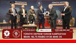 Hollanda Diyanet Vakfı'nın başlattığı nakdi yardımda hedef olan 10 milyon euro'nun yarısı toplandı