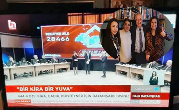 Hollanda İzmir Derneği'nde Halk TV'nin 'Bir kira, bir yuva' kampanyasına 10 bin euro