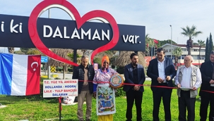 Dalaman'da Cumhuriyetimizin 100.yılı anısına Hollanda Lale Bahçesi'nin açılışı yapıldı