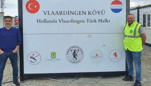 Vlaardingenli Türklerden Hatay'a 50 konteyner ev