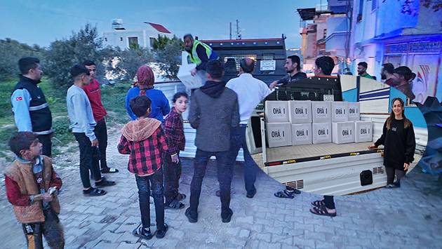 Başarılı girişimci Şüheda Özyar, Ramazan Gıda Paketlerini kendi elleriyle depremzedelere teslim etti