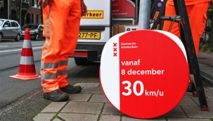 Başkent Amsterdam'da hız sınırı 30 kilometreye düştü.. Uygulama 8 Aralık'ta başlıyor