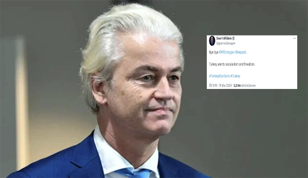 Hollandalı aşırı sağcı Geert Wilders, Türkiye'deki yerel seçim sonuçlarında Cumhurbaşkanı Erdoğan'ı hedef aldı