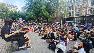 Hollanda'da öğrenciler İsrailli kurumlarla işbirliğini protesto etmeye devam ediyor