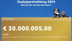 Hollanda'da Milli Piyango'nun 30 milyon euro'luk yılbaşı büyük ikramiyesi 2 yarım bilete çıktı