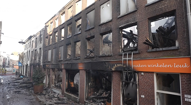 Hollanda'nın Arnhem kentindeki büyük yangınla ilgili üç şüpheli gözaltına alındı