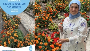 Hollanda’da Erzurumlu Kadın, Limburg’un En Yeşil Ön Bahçesi Ödülünü Kazandı