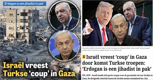 İsrail Yanlısı Yayınlarıyla Dikkat Çeken Hollanda Gazetesi, Cumhurbaşkanı Erdoğan’ın Aleyhine Olan Açıklamaları Manşet Yapıyor