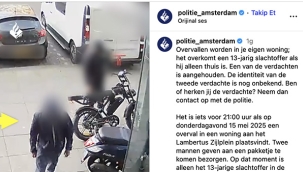 Hollanda'da 13 yaşındaki çocuk sahte kuryeler tarafından evinde silahla tehdit edilip evi soyuldu