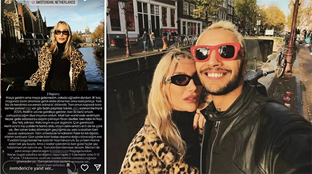 Ünlü Türk şarkıcı İrem Derici Ajax-Galatasaray maçı öncesi kavgaya karıştı: "Tırnaklarım tamamen kırıldı"