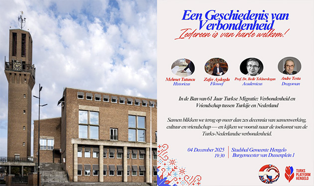 Çarşamba Günü Hengelo Belediye Kulesi’nden Türkçe Şarkılar Duyulacak