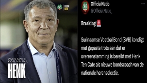 Surinam, tarihi Dünya Kupası hedefi için Henk ten Cate'yi göreve getirdi