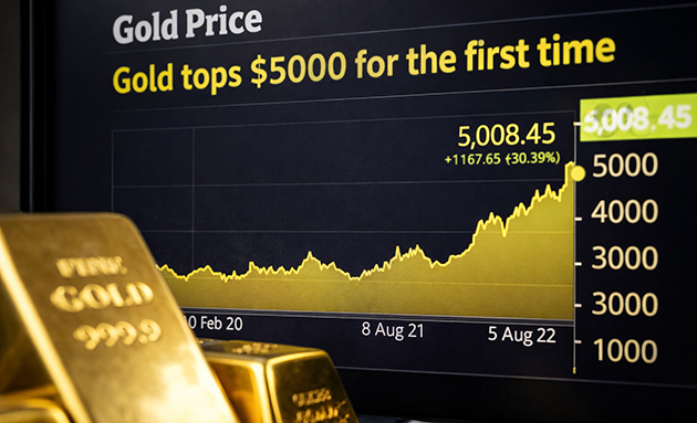 Altın Ve Gümüşte Tarihi Rekor: Fiyatlar 5 Bin Doları Aştı, Peki Yatırımcılar Ne Yapmalı?