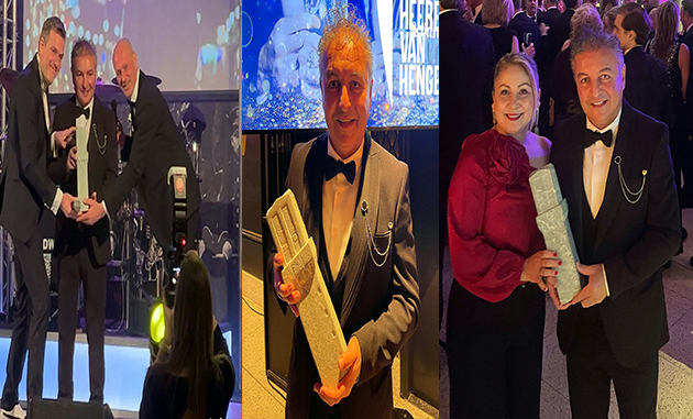 Giresunlu Avni Kandemir, Hollanda’da ‘Hengelo’nun Beyefendisi Ödülünü’ Aldı