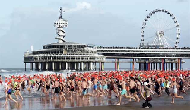 Hollanda'da Geleneksel Yılbaşı Dalışları Etkinlikleri Sert Rüzgâr Nedeniyle İptal Edildi