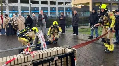 Hollanda'nın Leiden Kentindeki Türk Camide Geniş Çaplı Tahliye Tatbikatı