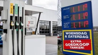 FC Groningen Renklerinde Açılan Akaryakıt İstasyonunda Benzin Ve Mazot 1,11 Euro'ya Satıldı