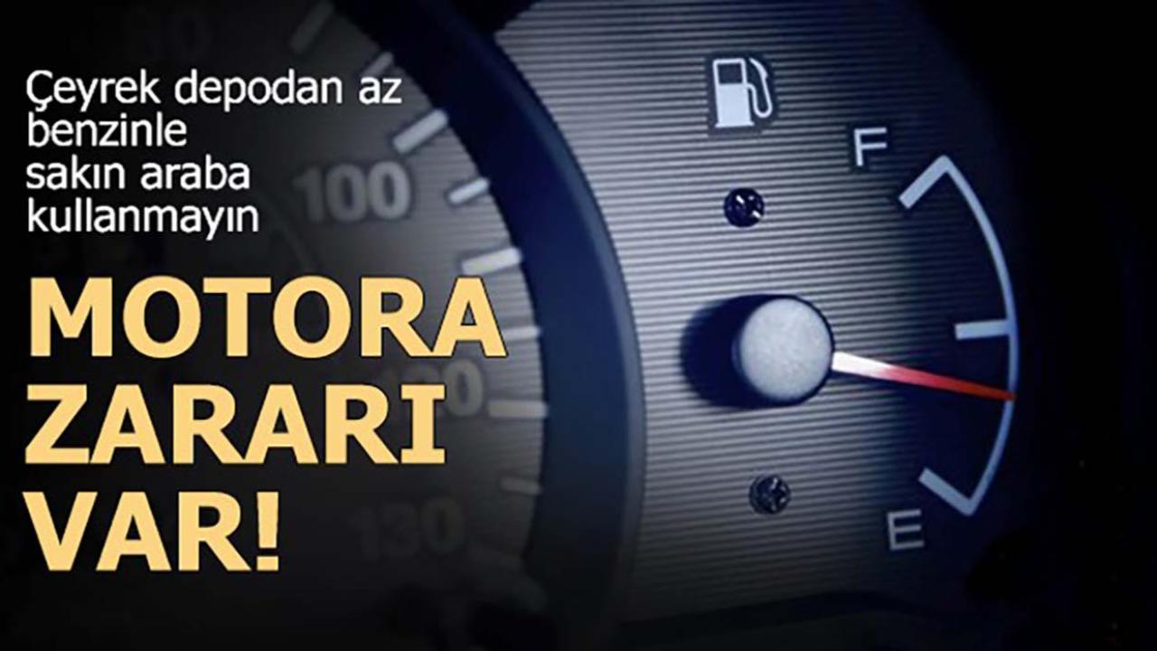 Depo Çeyrek Seviyeye Düştüğünde Yakıt Alın Uyarısı