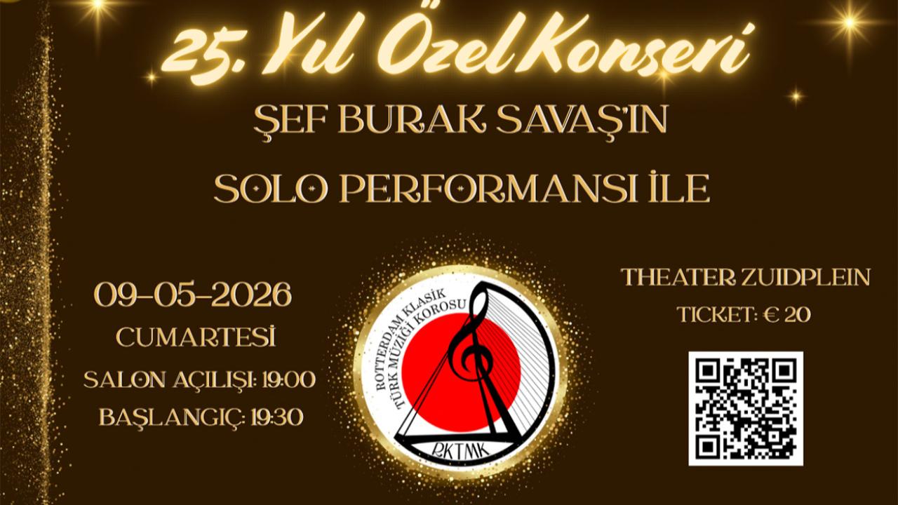 Hollanda'da Türk Sanat Müziği Korosundan 25. Yıl Konseri