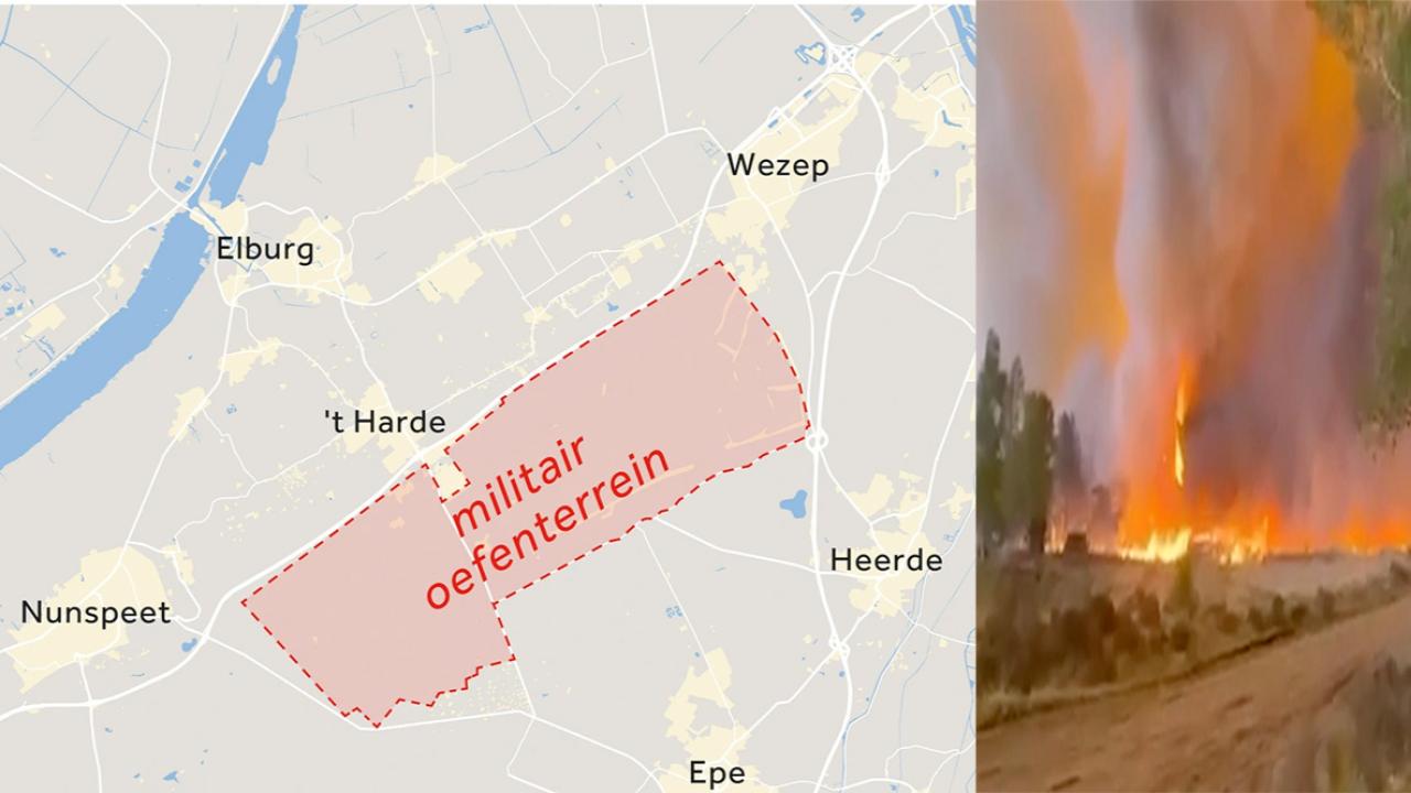 Hollanda'da Askeri Tatbikat Alanı Alev Alev! 3 Bölgeye Acil Uyarı Gönderildi